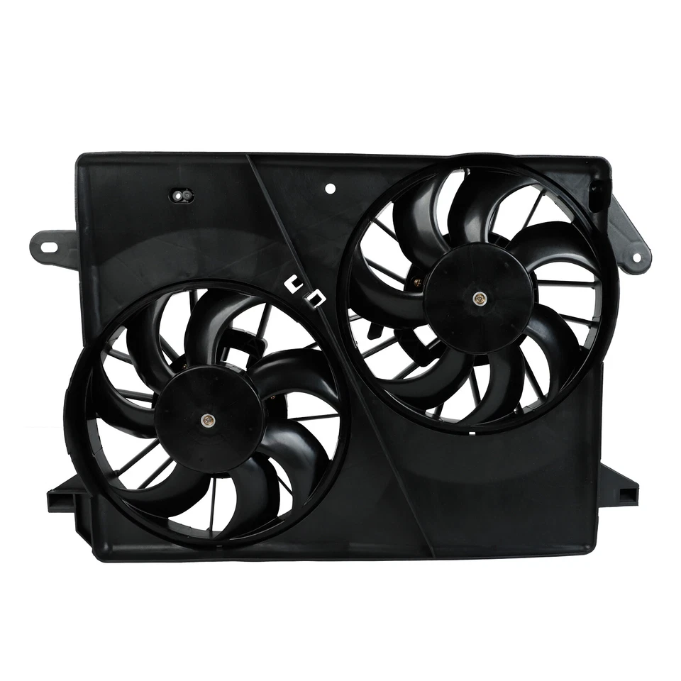 Dual Radiator Cooling Fan Fit 05-10 Dodge Chrysler 300 Challenger Charger Magnum Foto 3 de 4