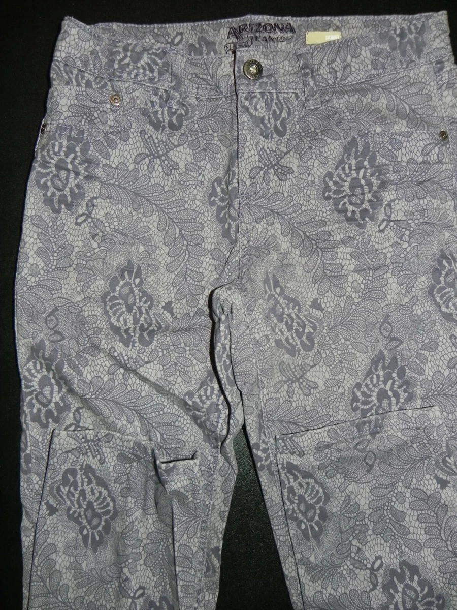 Arizona Jeans - Pantalón Floral Niña Niño Talla 14 Regular Cintura Ajustable