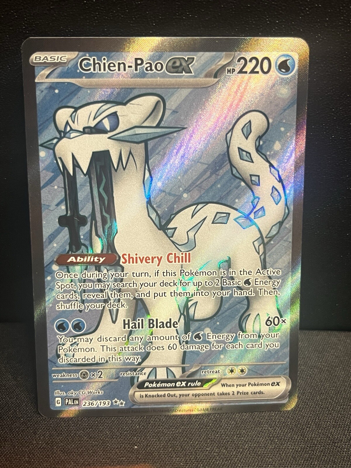 Pokémon TCG Chien-Pao ex Scarlet & Violet Paldea Evolved 236/193 Holo NM