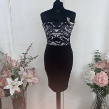 Lipsy Ladies Stunning Dress Size 10 Black BNWT !!