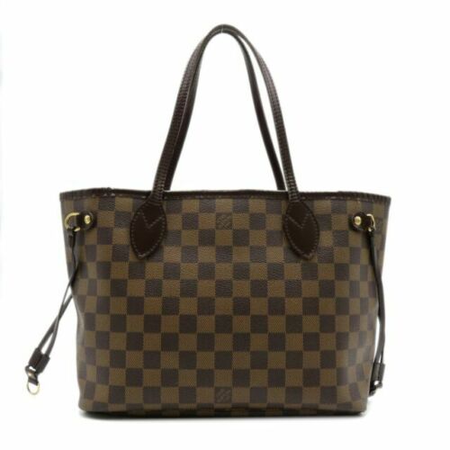 Louis Vuitton Neverfull PM Tote Handbag Damier Brown Canvas N41359 AR0221  78460