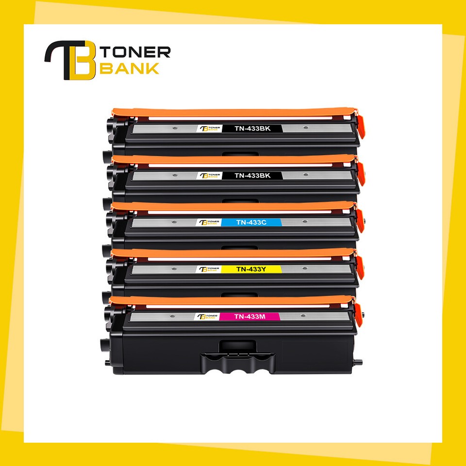 Cool Toner TN433 Compatible Toner Cartridge Set For Brother Printers - 4-Color, High Yield