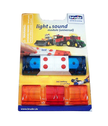 Bruder #02802 Light and Sound Module for Cars and Trucks - New Factory Sealed #
