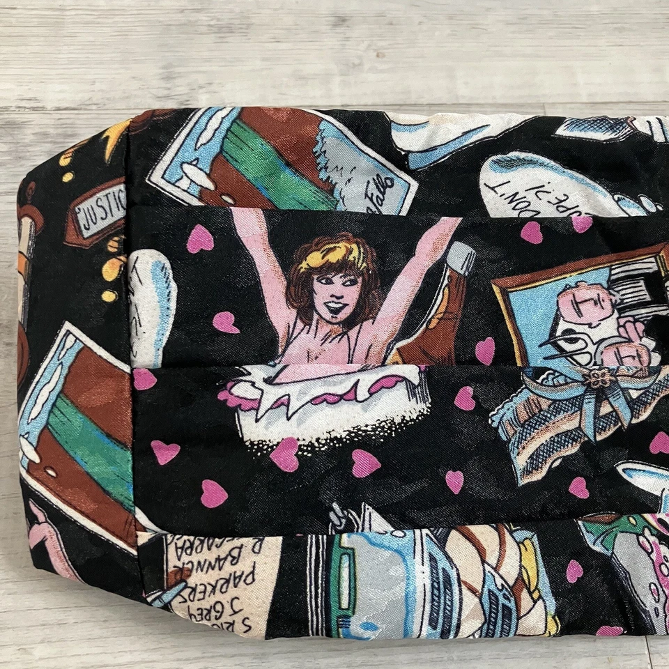 VIntage Nicole Miller Cummerbund Wild Cartoon Wedding Print Elastic Band EUC - Image 2 of 4