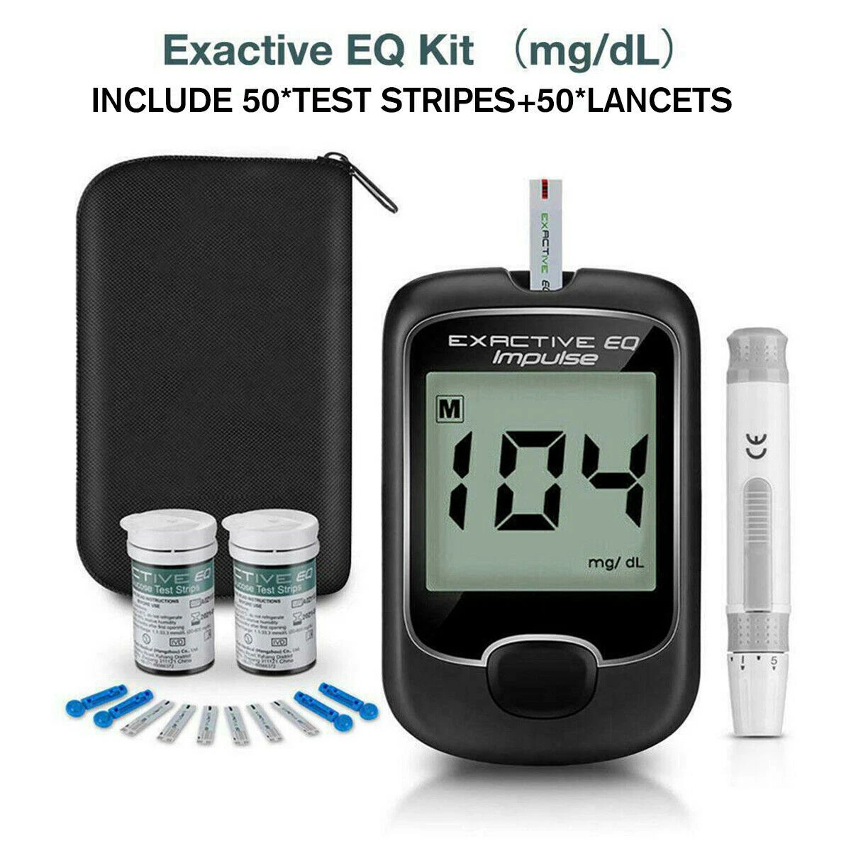 Mg/Dl+Lancing Device+50 Test Strips