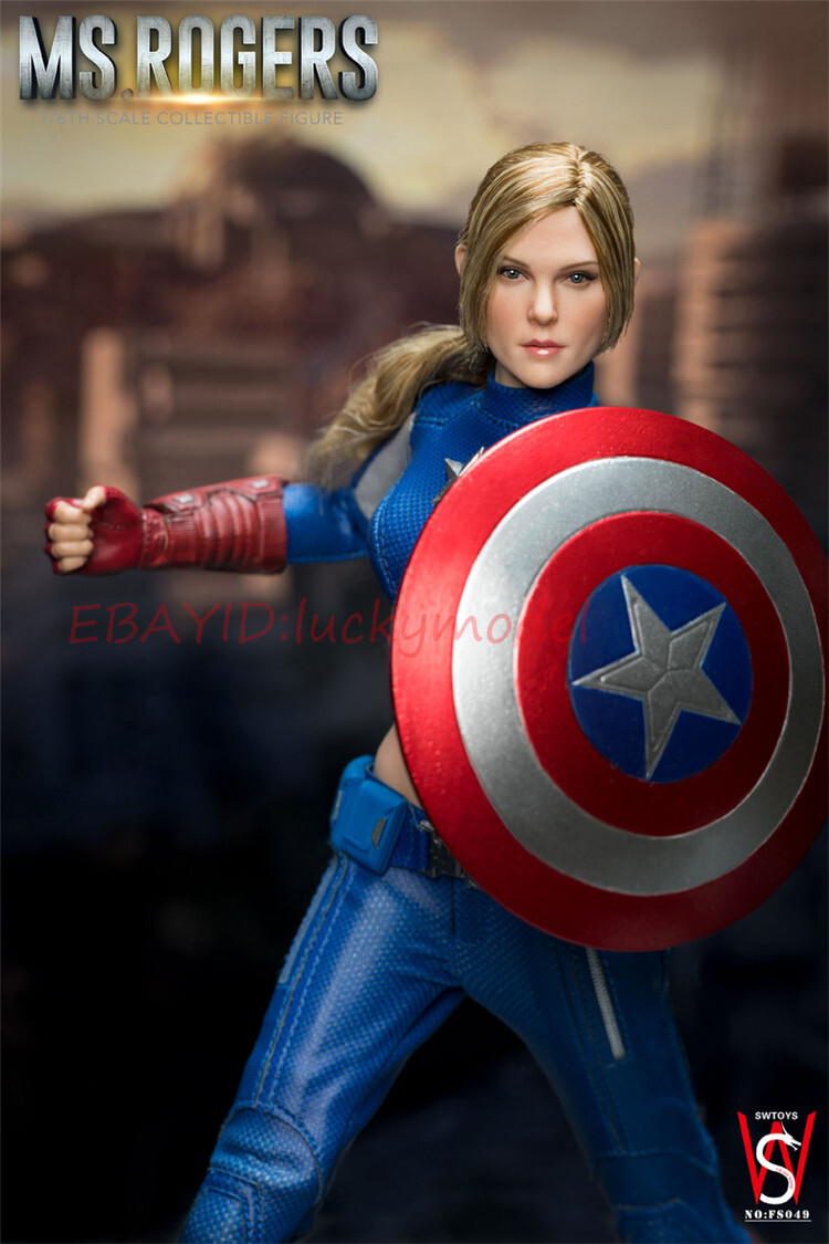 SWTOYS 1/6 ミス ロジャース  FS049 IN STOCK New SWTOYS FS049 1/6 Female Captain America MS