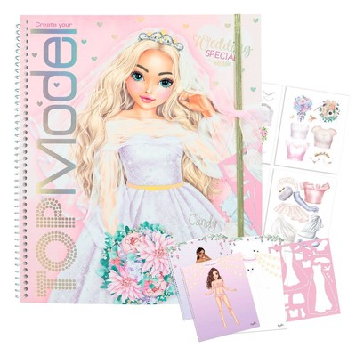 Create your TOPModel Wedding Special Malbuch, 60 Hochzeits-Seit zum Gestalten