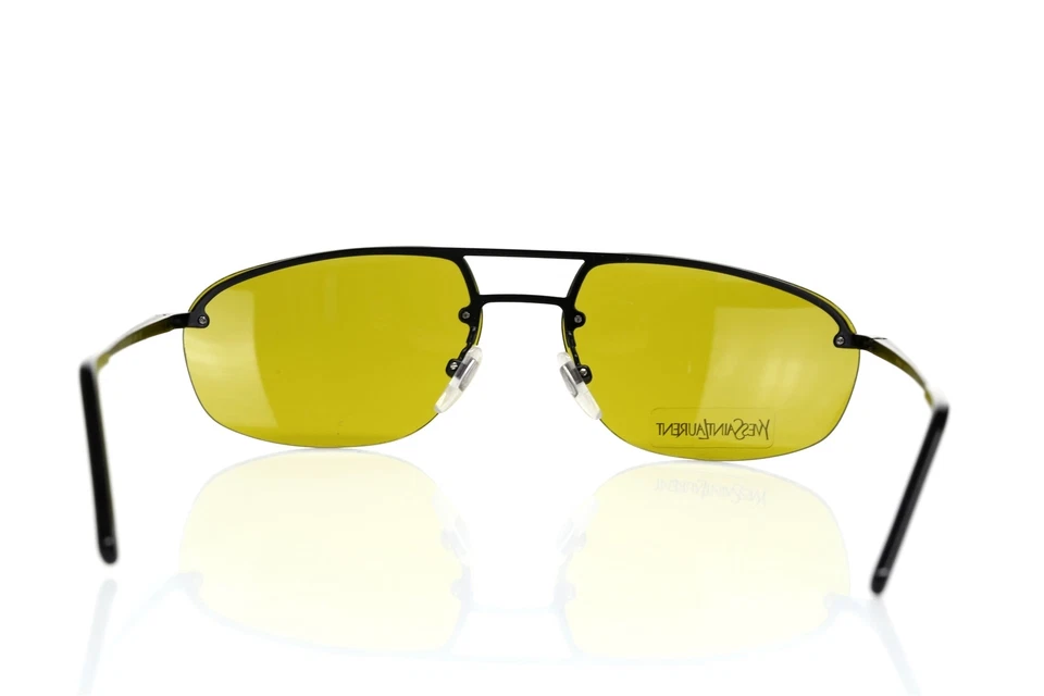Gafas de sol Yves Saint Laurent unisex ovaladas marco negro lentes amarillas 2315/S 142573 Foto 4 de 4