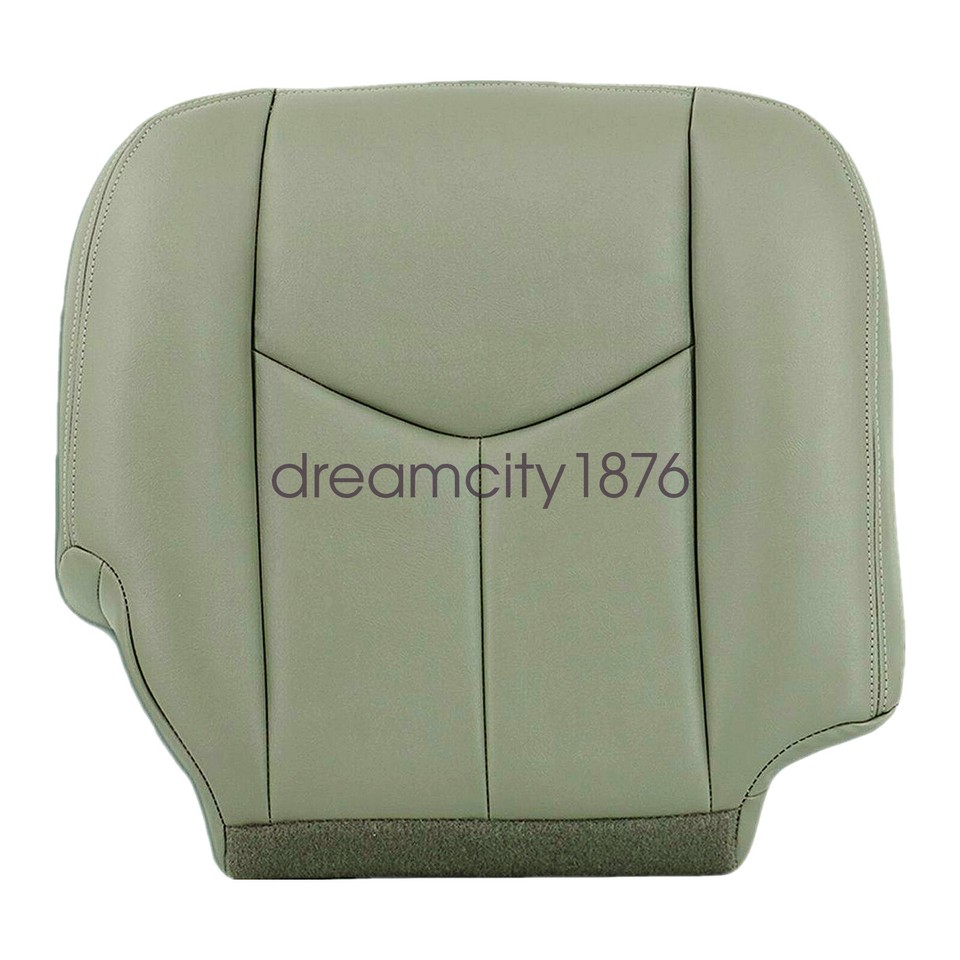 Front Leather Seat Cover Set For 2003-2006 Chevy Silverado / GMC Sierra – Medium Neutral Tan (522) – Soillar