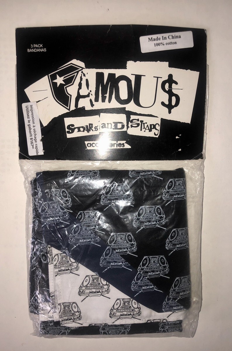 RARE Famous Stars And Straps Boombox Bandana Set Travis