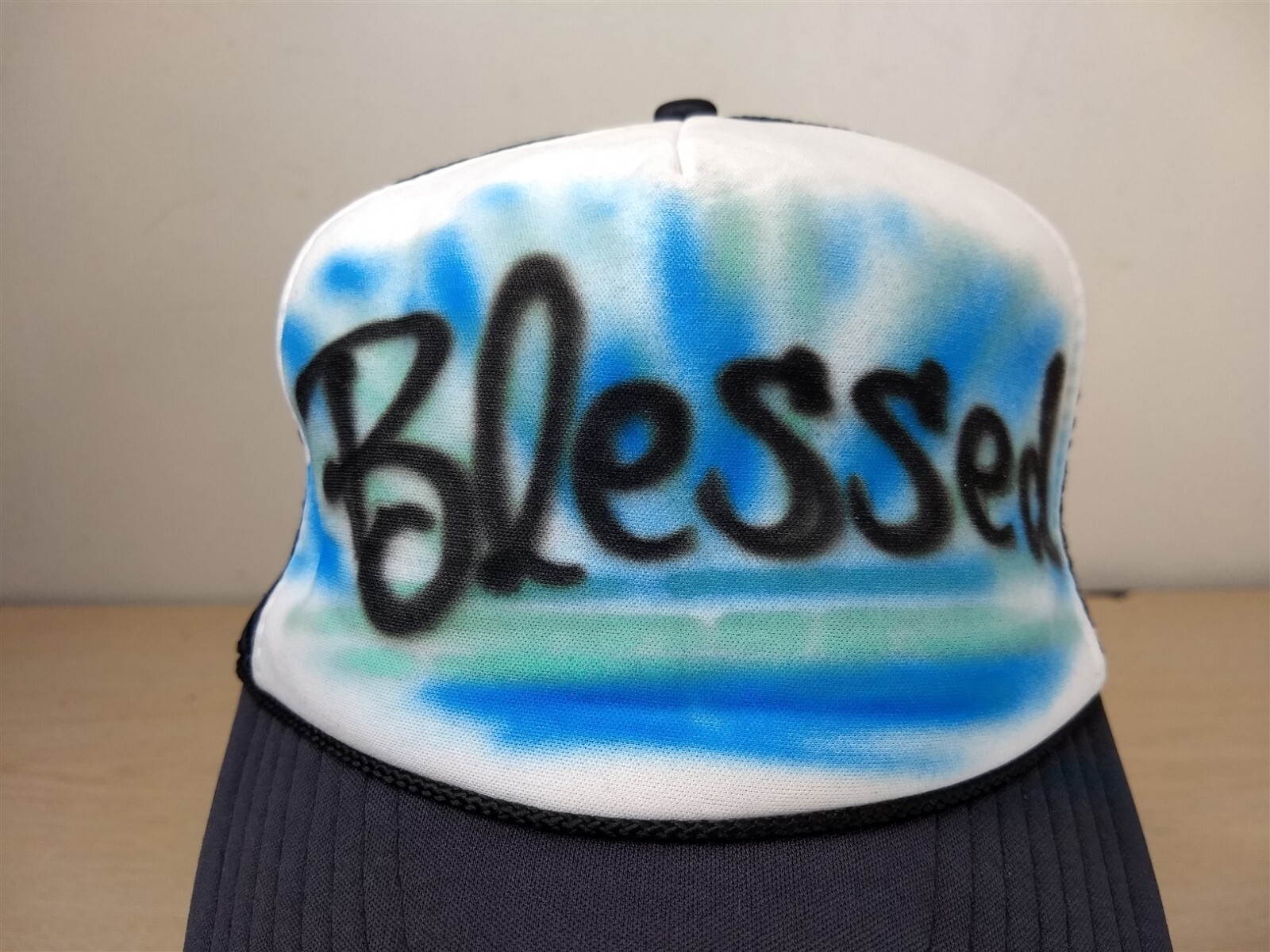 BLESSED GRAFFITI ADJUSTABLE SNAPBACK TRUCKER/MESH… - image 4