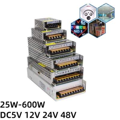 DC 5V/12V/24V/48V LED Trafo Netzteil Schaltnetzteil Netzteil Monitor Adapter