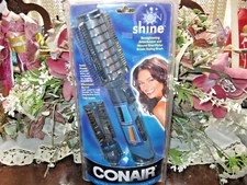 New! CONAIR IONshine  1 3/4", 5/8" HOT AIR CURLING IRON BRUSH COMBO STRAIGHTENER