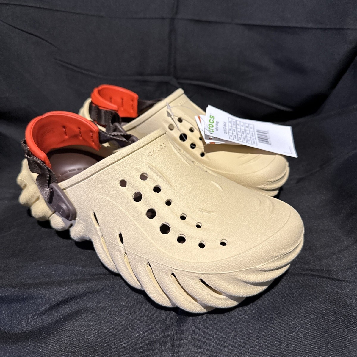 echoページ New Crocs Echo Clogs Size M6/W8 Sesame (207937-0HX) NWT Shoes