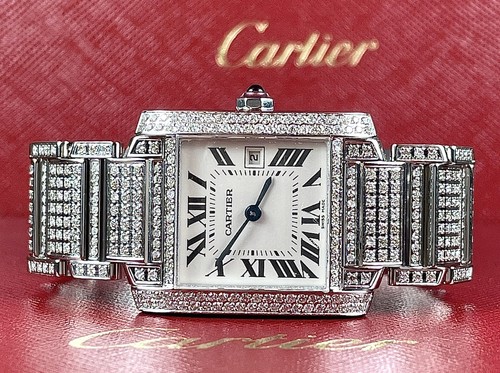 Cartier Tank Francaise 28mm Custom Iced 