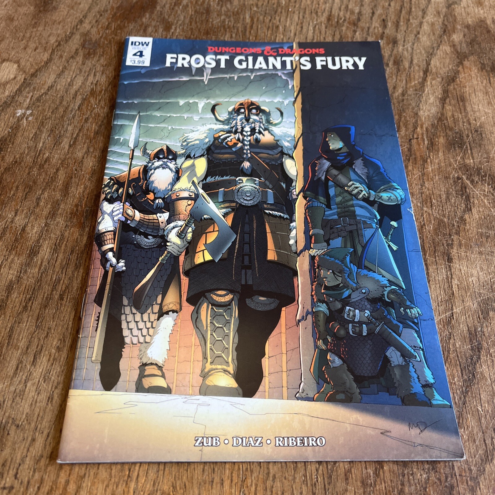 IDW COMICS DUNGEONS & DRAGONS FROST GIANTS FURY #4 AUGUST 2017 1ST PRINT VGC