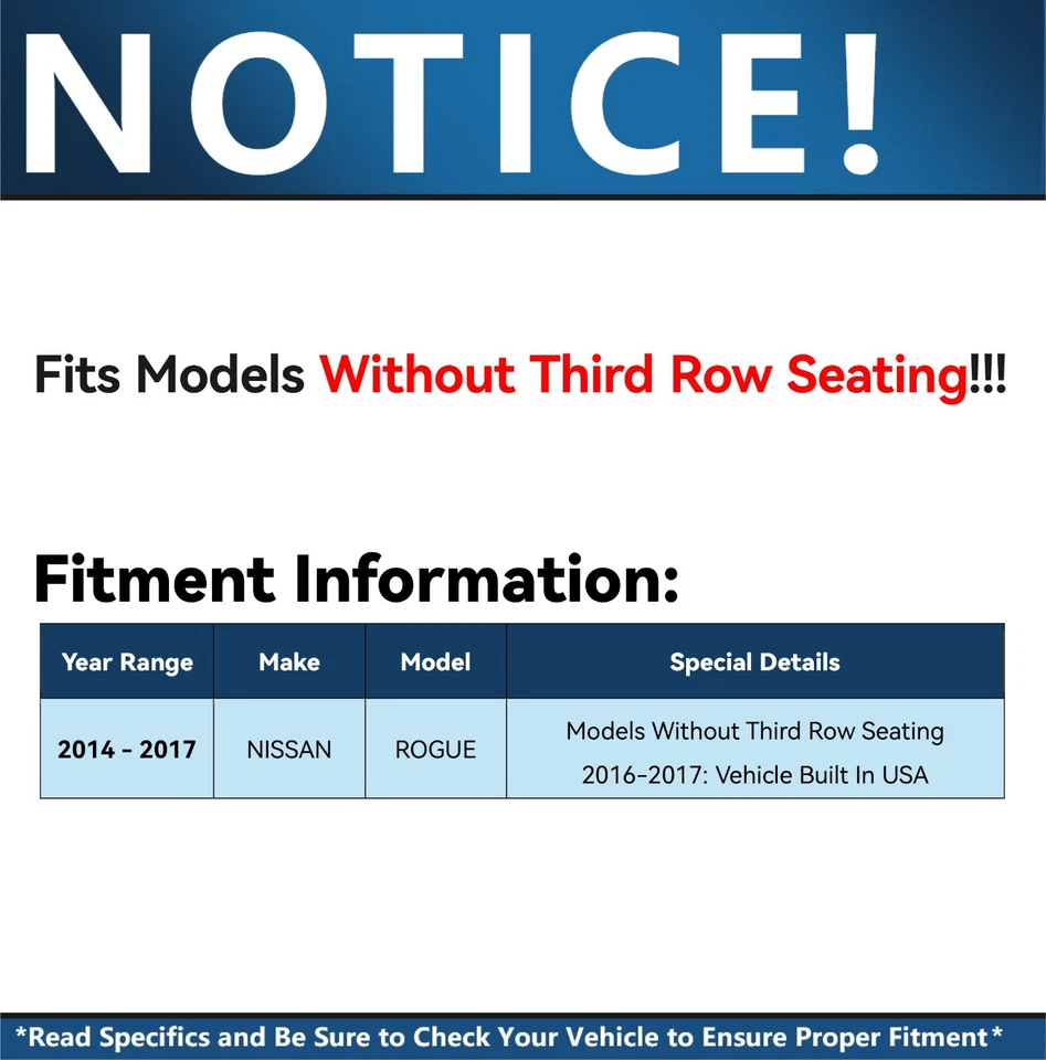 Front & Rear Disc Brake Rotors + Brake Pads for 2014 2015 2016 2017 Nissan Rogue — 第 2/4 张图片