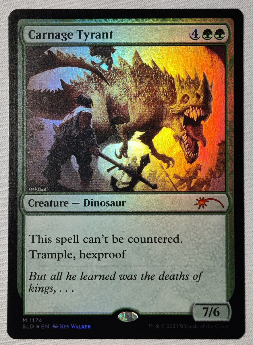 MTG Secret Lair Carnage Tyrant #1174 -SLD Kev Walker [UPick Foil