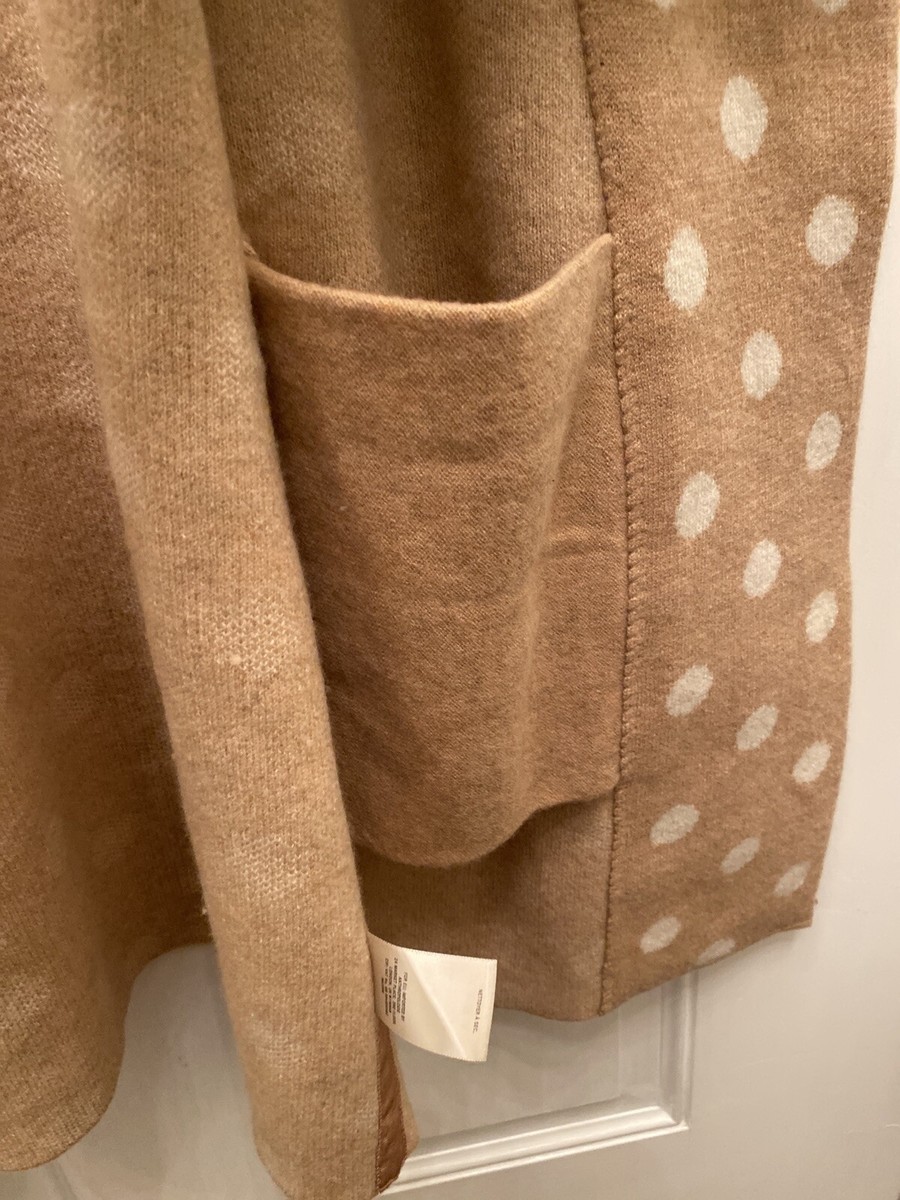 Anthropologie Field Flower Dottie Polka Dot Wool hooded