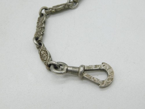 Victorian Sterling Silver Art Nouveau Sewing Chatelaine Antique 1889 London - 第 6/12 張圖片
