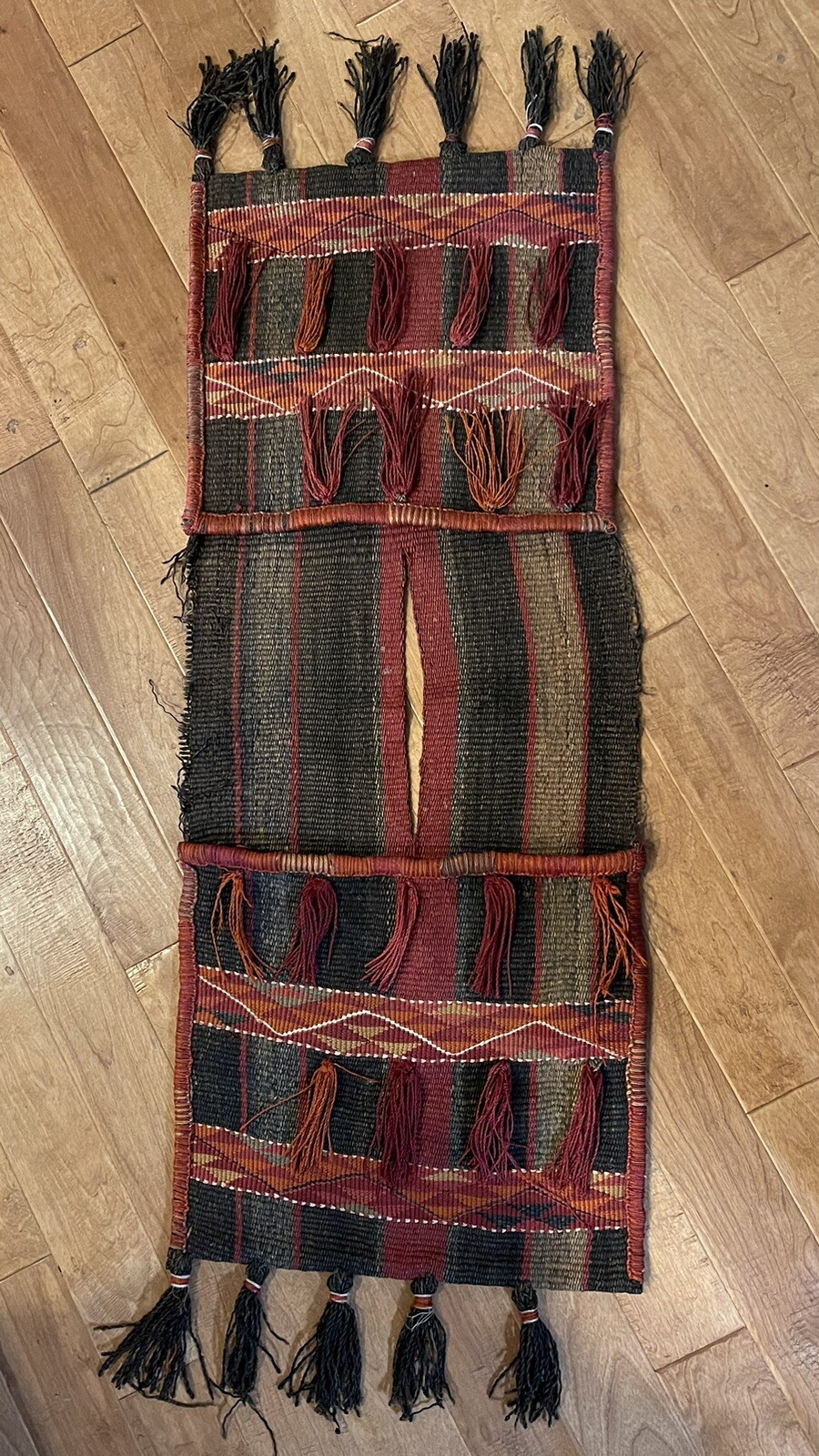 Vintage HandWoven Tribal Camel Blanket Saddlebag Middle Eastern Saudi