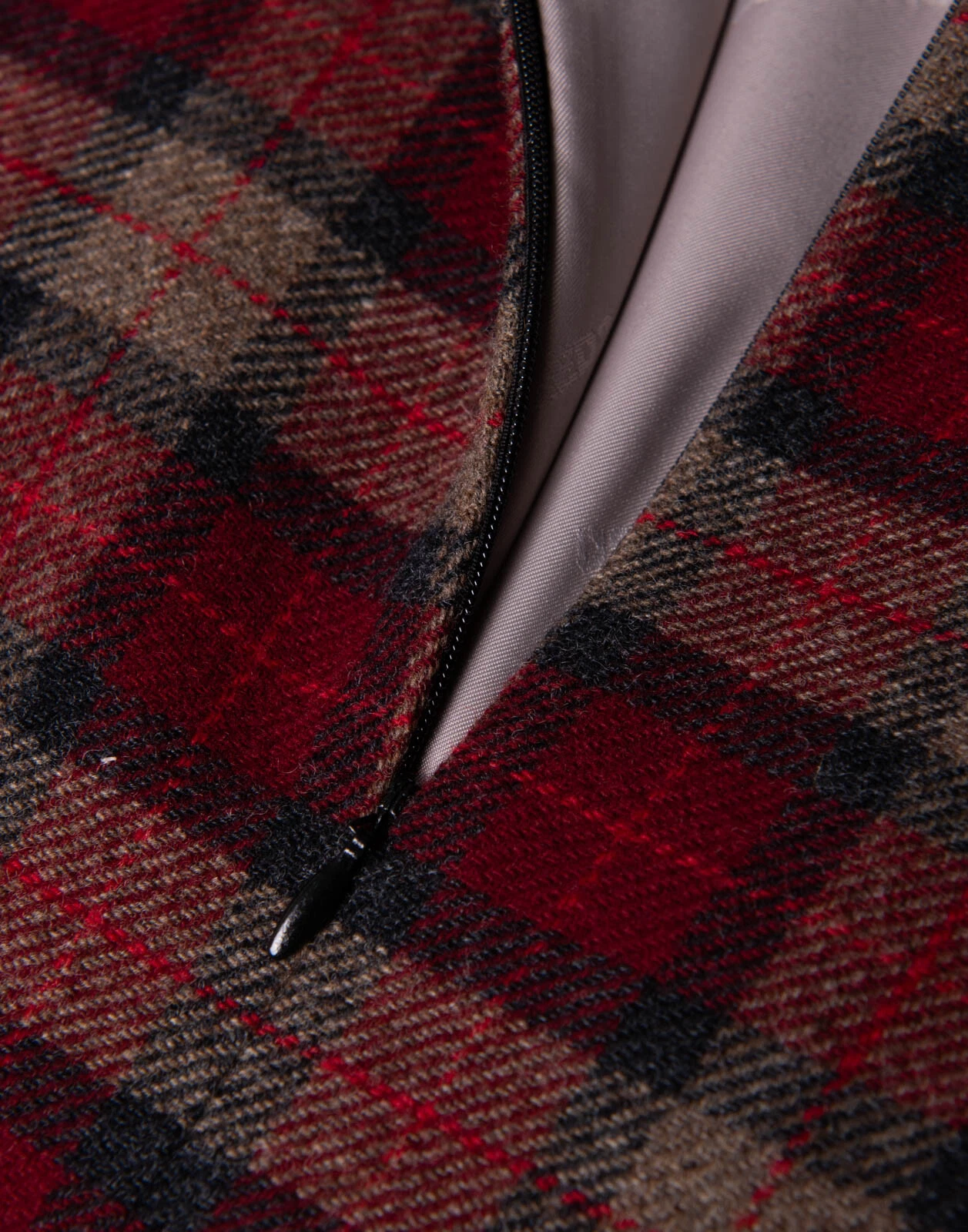 Mini abito DSQUARED2 lana prezzo consigliato €977 IT40 US4 UK8 S foderato tartan perline paillettes