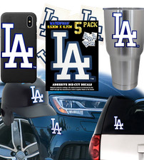 5 LA Dodgers Decals Gifts Dodger Merchandise Apparel Helmet Baseball Sticker Cup