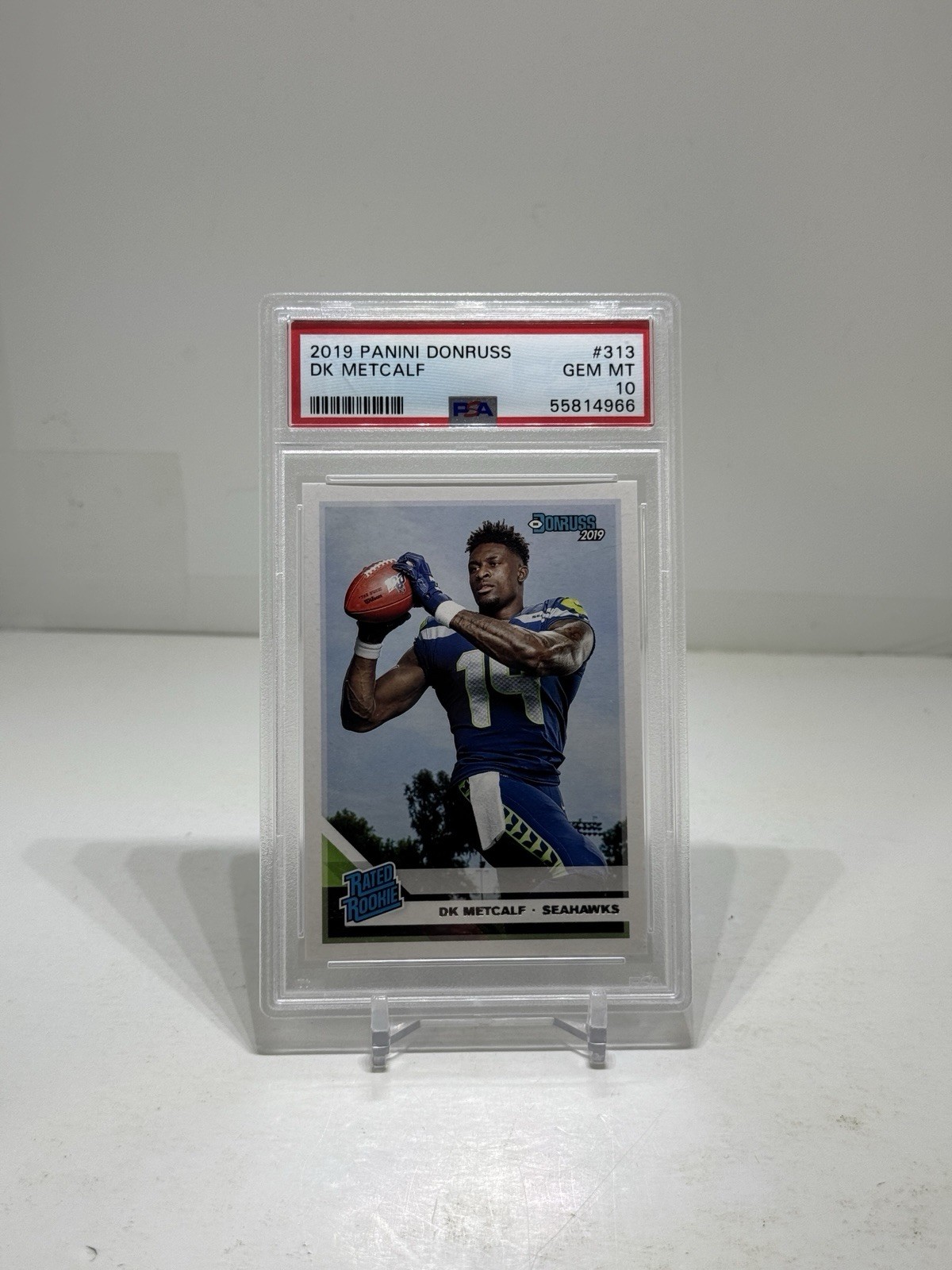 DK Metcalf 2019 Panini Donruss RC Rated Rookie Card #313 PSA 10 SHIPS SAME DAY