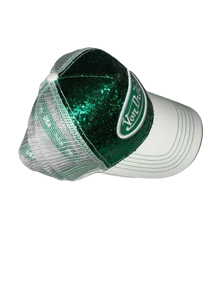 Sombrero Von Dutch - Verde Brillo Camionero Snapback - Sombrero Para Mujer Diseñador 3 IZQUIERDO NUEVO Foto 4 de 4