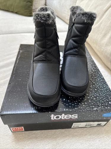Totes Women Snow Boots Booties Ski Shoes New Size 6.5 W