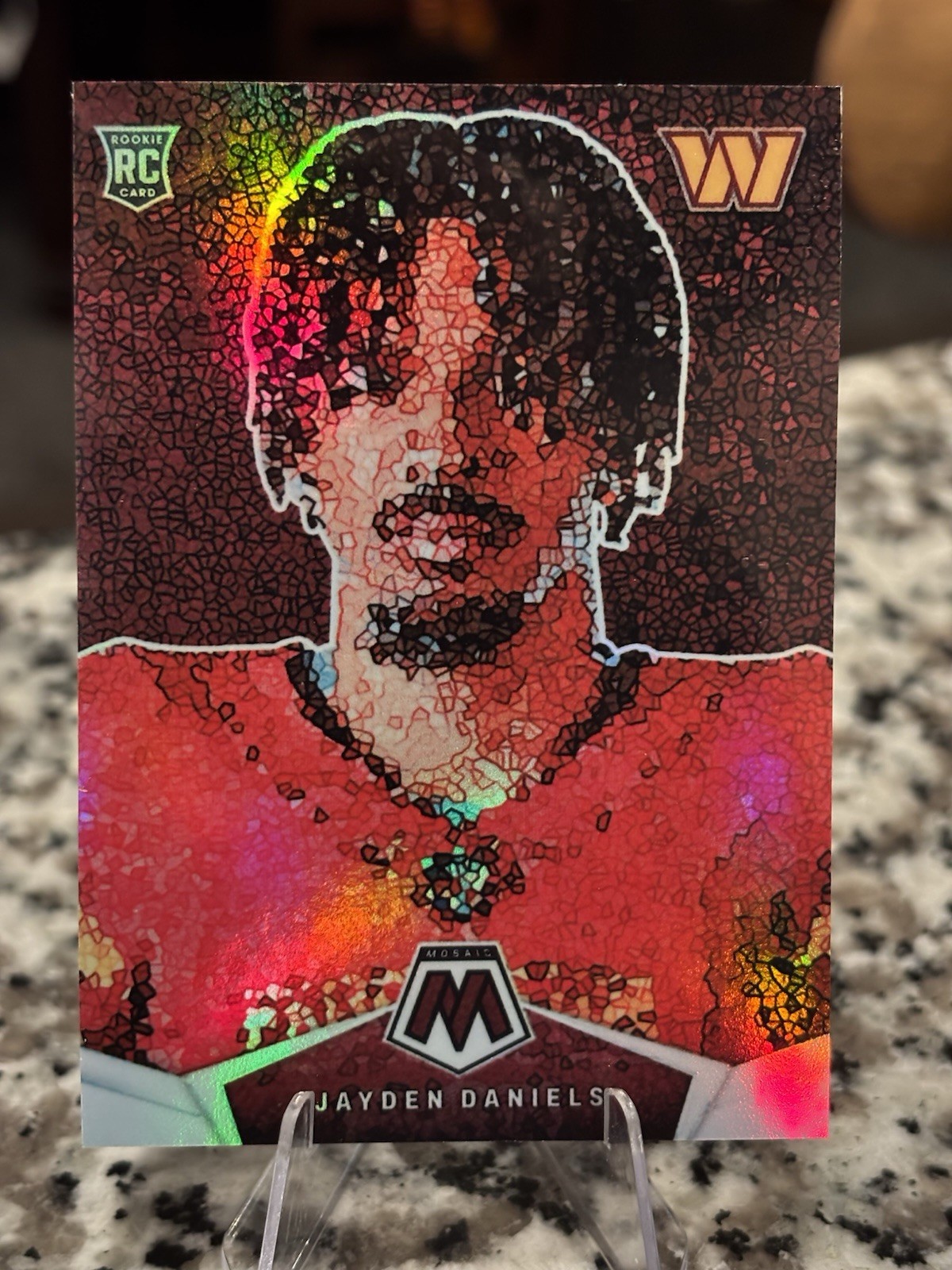 2024 Panini Mosaic - Micro Mosaic Jayden Daniels #MM-JDS (RC)