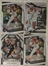 DIJONAI CARRINGTON SILVER PRIZM 2025 WNBA Prizm #9 FRACTAL #1 FEARLESS #10 &Base