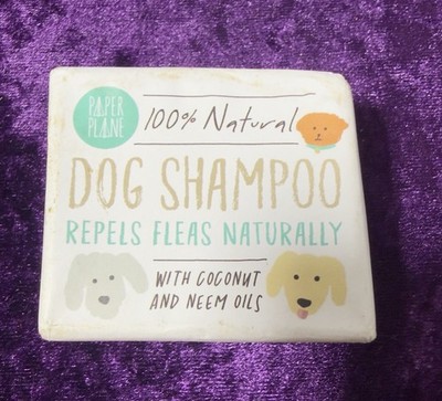Paper Plane Dog Shampoo Soap Bar Vegan Natural