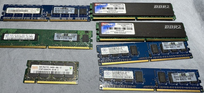 DDR2 DDR3 Desktop RAM Lot 2GB 4GB PC2 PC3 6400 10600 Patriot Hynix mix lot