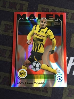 2024-25 Topps UEFA Donyell Malen Red Lava Wave Mist SSP Dortmund Aston Villa