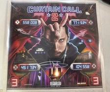 Eminem Curtain Call Vol. 2 Autographed Vinyl. Orange records. Rare!