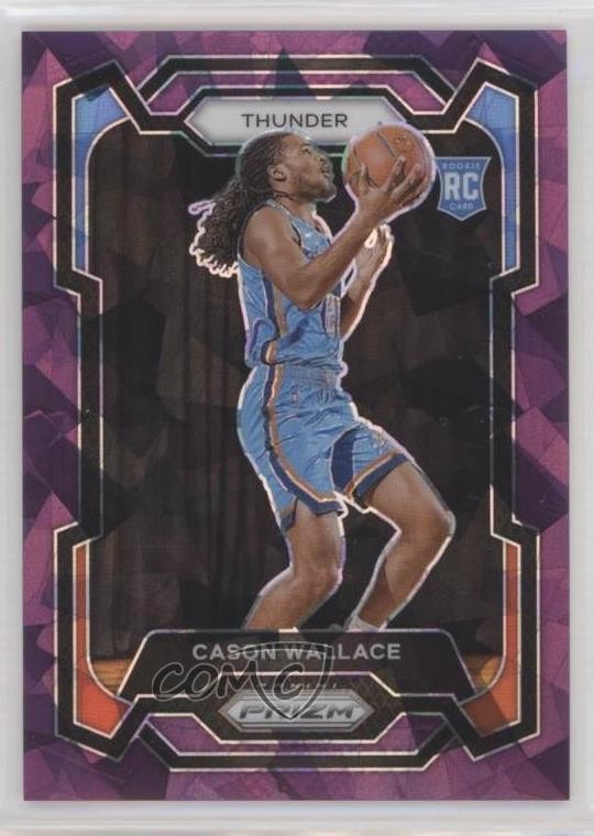 2023-24 Panini Prizm Purple Ice Prizm 84/149 Cason Wallace #139 o8g