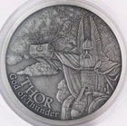 Anonymous Mint 5 oz Silver Antique Norse God Thor Round 60 of 500 (B3330)