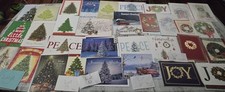 20 Asst. TREES OR WREATHS CHRISTMAS Greeting Cards Choose Favorite LOT of Cards
