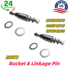 2XFor New Holland/Case Skid Steer Bucket Pin Kit #87597878, 86591515, 87584328