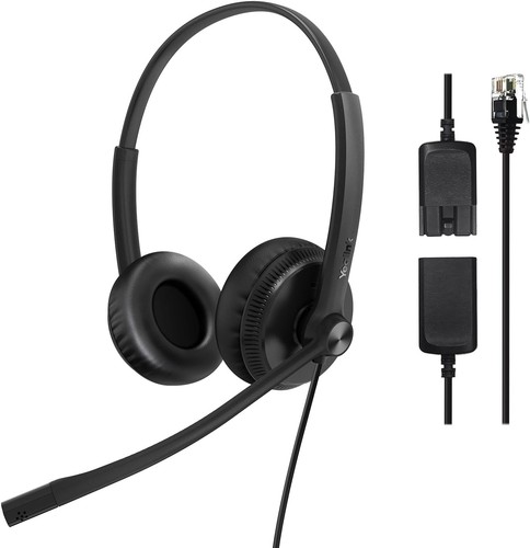 Yealink Wired Phone Headset for Office Phones YHS34 QD to RJ9, COMPATIB IN DESCR
