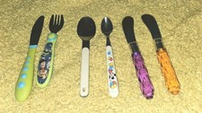 Disney Toy Story Mickey Toddler Utensils Lot Kids Fork Spoon Knife Set 