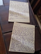 Lettre manuscrite mère d'Yvette 1918 - Correspondance intime et mémoire de guerr