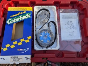 Ford Merkur SVO 2.3 Goodyear Gatorback Square Timing Belt, Esslinger Cam Pulley