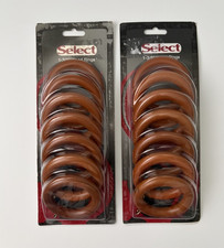 Lot 2 Select Wood Rings 1-3/8" Warm Oak 7 Per Pack Craft DIY Woodworking NEW