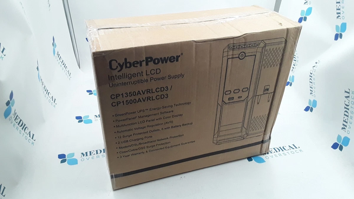CyberPower CP1500AVRLCD3 900Watts Intelligent LCD Uninterruptible Power Supply