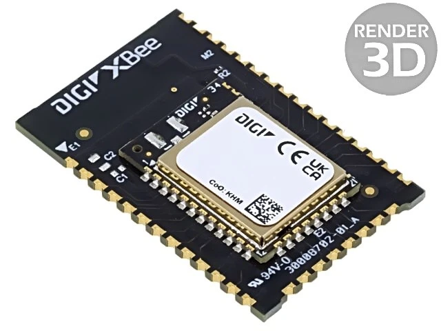 XB3-24DMUT-J Modul: RF u.FL XBee 2,4GHz I2C,SPI,UART -103dBm 8dBm THT DIGI INTER - Bild 1 von 1