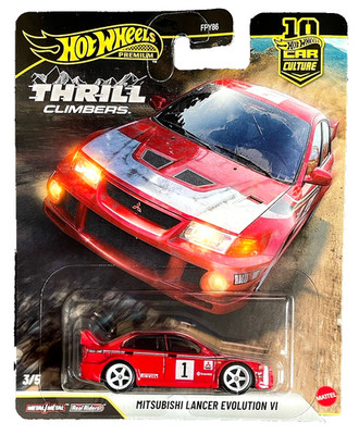Hot Wheels Mitsubishi Lancer Evolution 6 Thrill Climbers 3/5 '26 1:64 Modellauto