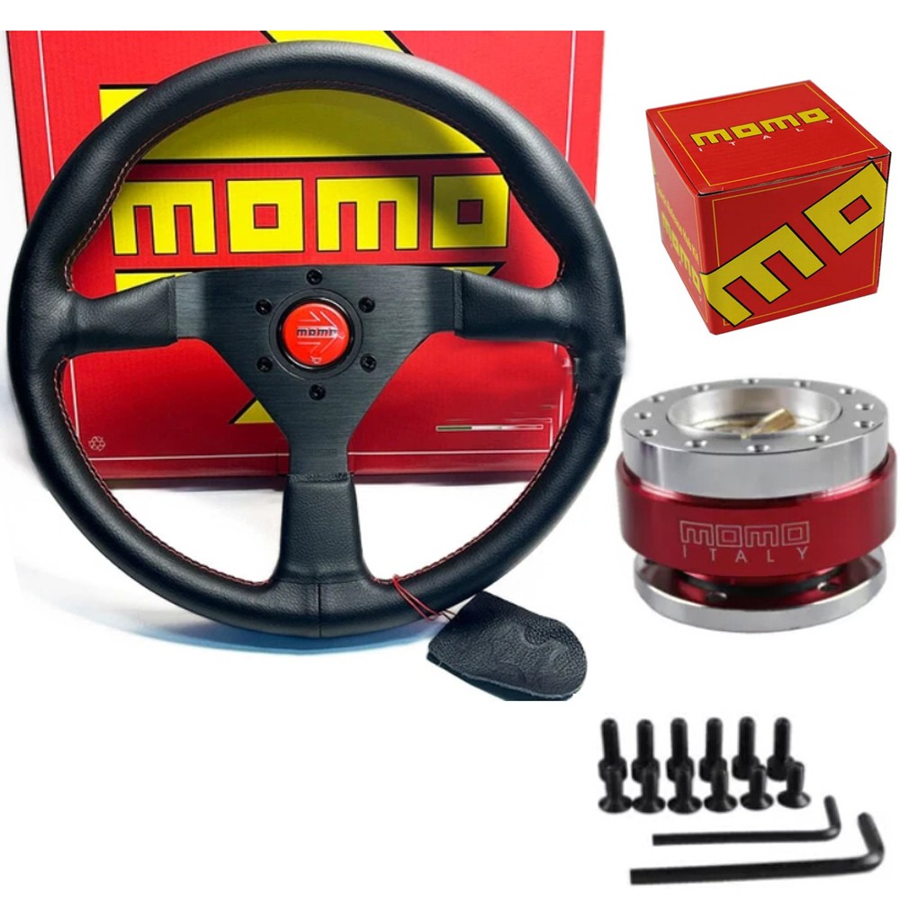 MoMo Steering Wheel 14 inch 340mm Horn & Relase Hub Kit For Volkswagen Honda TOy