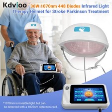 1070nm Near Infrared PBM Helmet 448 Diodes Brain Recovery Device for Stroke New